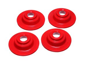 Volkswagen GTI Coil Spring Isolator Set - Rear - Energy Suspension - Hyper-Flex Material - Red - `06-`14